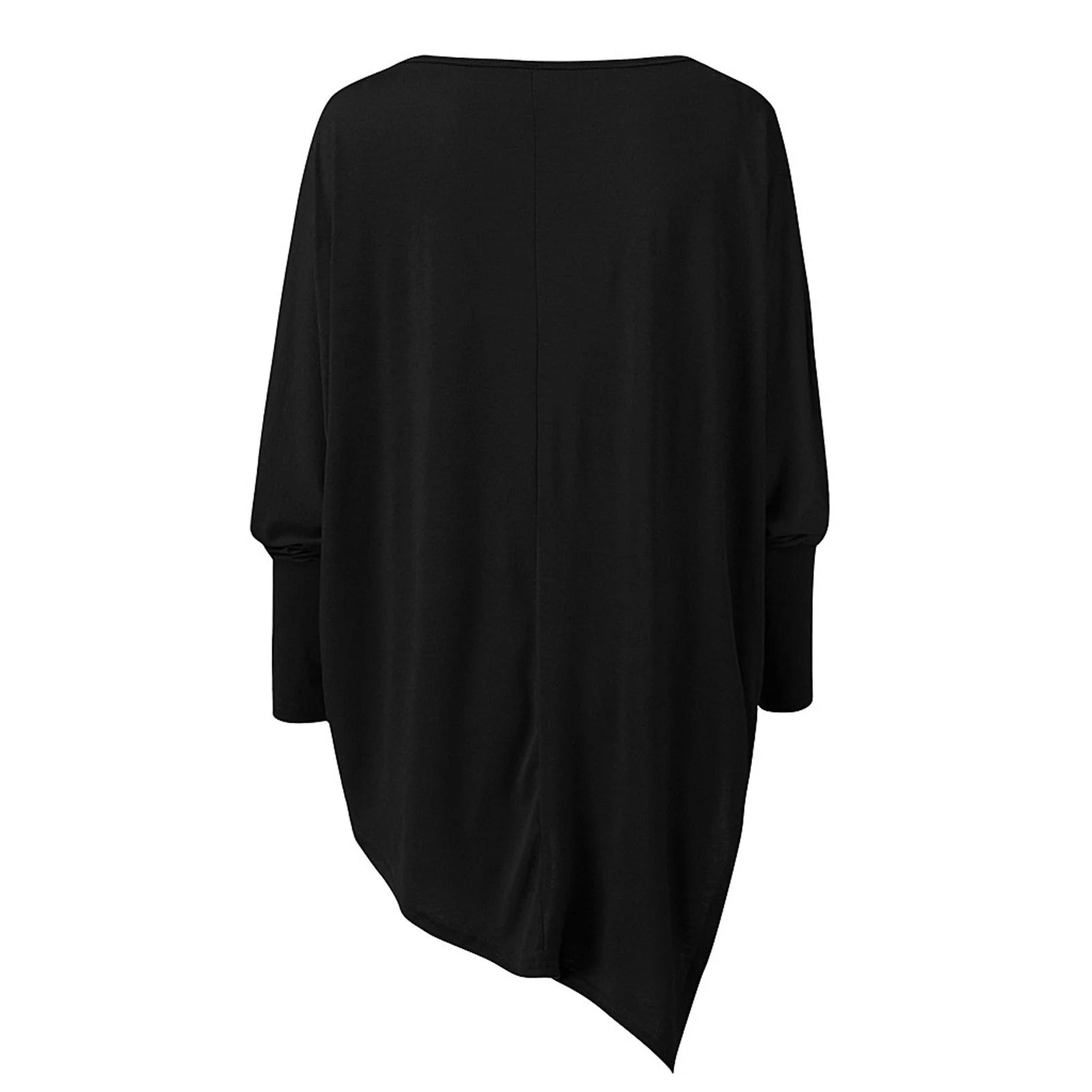 Rückendesign eines gemütlichen und stylischen schwarzen Pullovers
