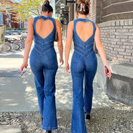 WW | Denim-Overall mit Reißverschlussdetail für Damen