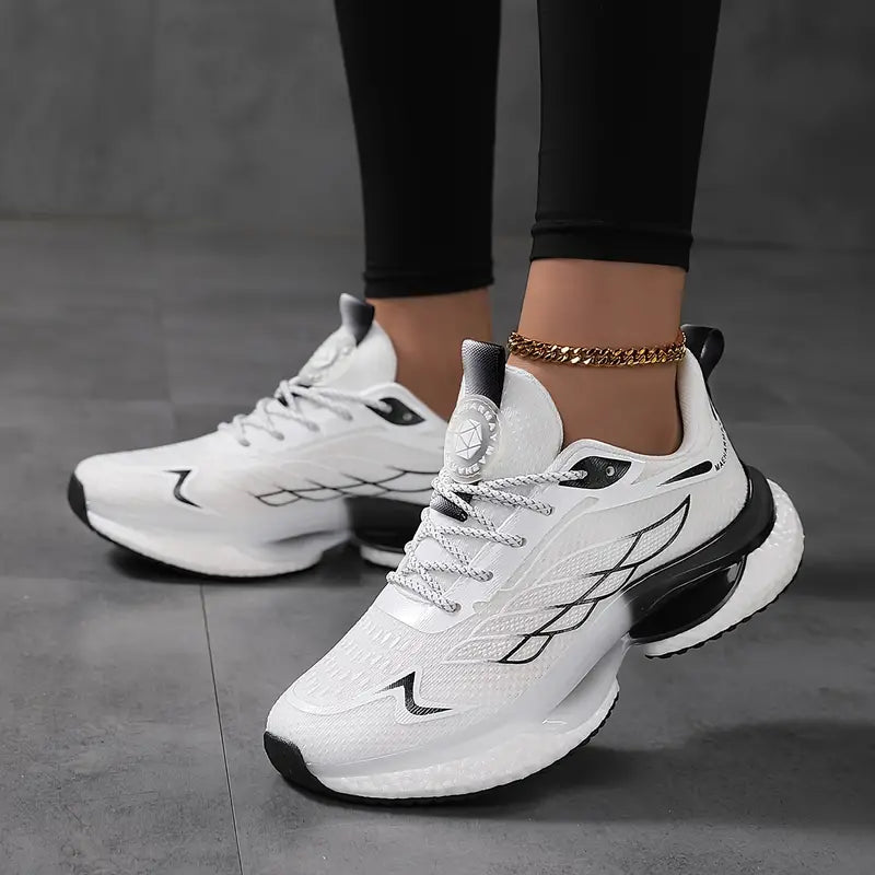 WW | Atmungsaktive Wasserdichte Plateau Sneakers Aus Mesh