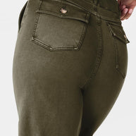 WW | Hochtaillierte Jeans Mit Taschen Klassisch, Stilvoll Und Vielseitig