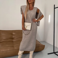 WW - Warmes Kleid - Rollkragenpullover