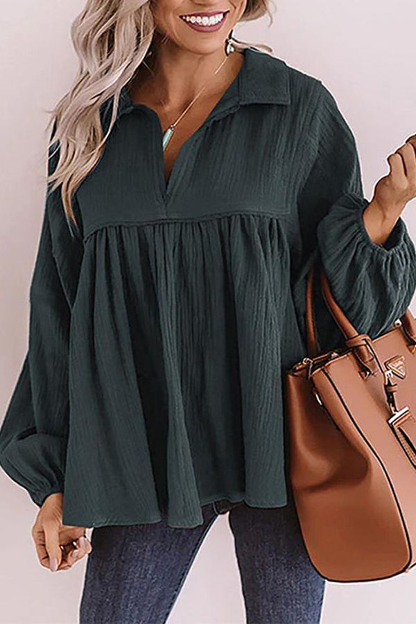WW | Best Kept Secret Kragen Babydoll Top