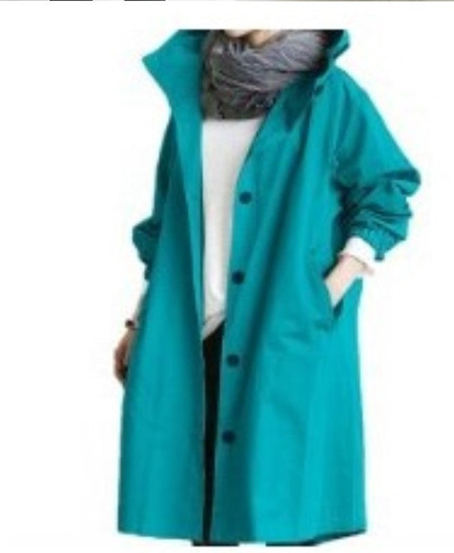 WW | Wasserdichter Trenchcoat Mit Kapuze