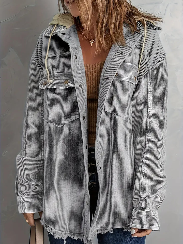 W&W Mode | Farbblock Hoodie Jacke für Damen | Perfekt für Herbst und Winter