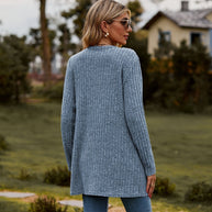 WW Warmer Gerippter Baumwolle Strickcardigan Für Damen | Perfekt Für Lässige Tage