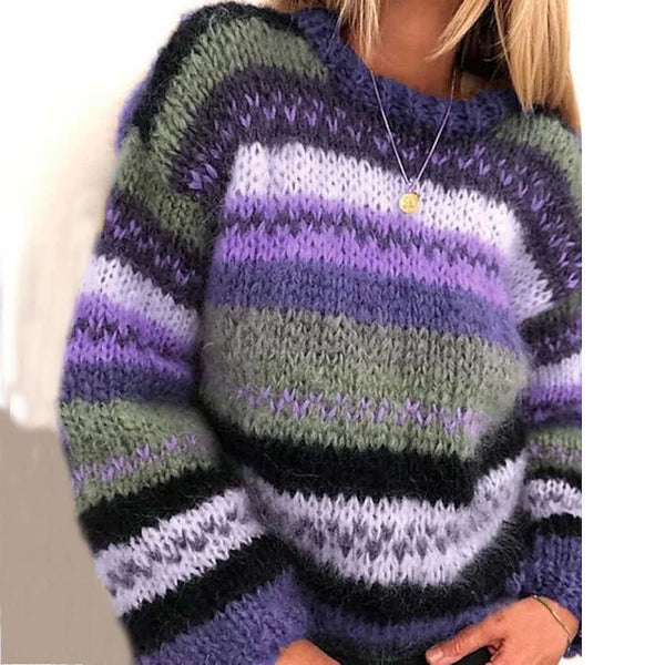 W&W Mode | Norwegerpullover - warmer, farbenfroher skandinavischer Damenpullover