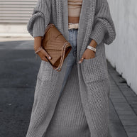 WW Strickcardigan Aus Wolle Mit Taschen Für Damen | Perfekt Für Den Alltag