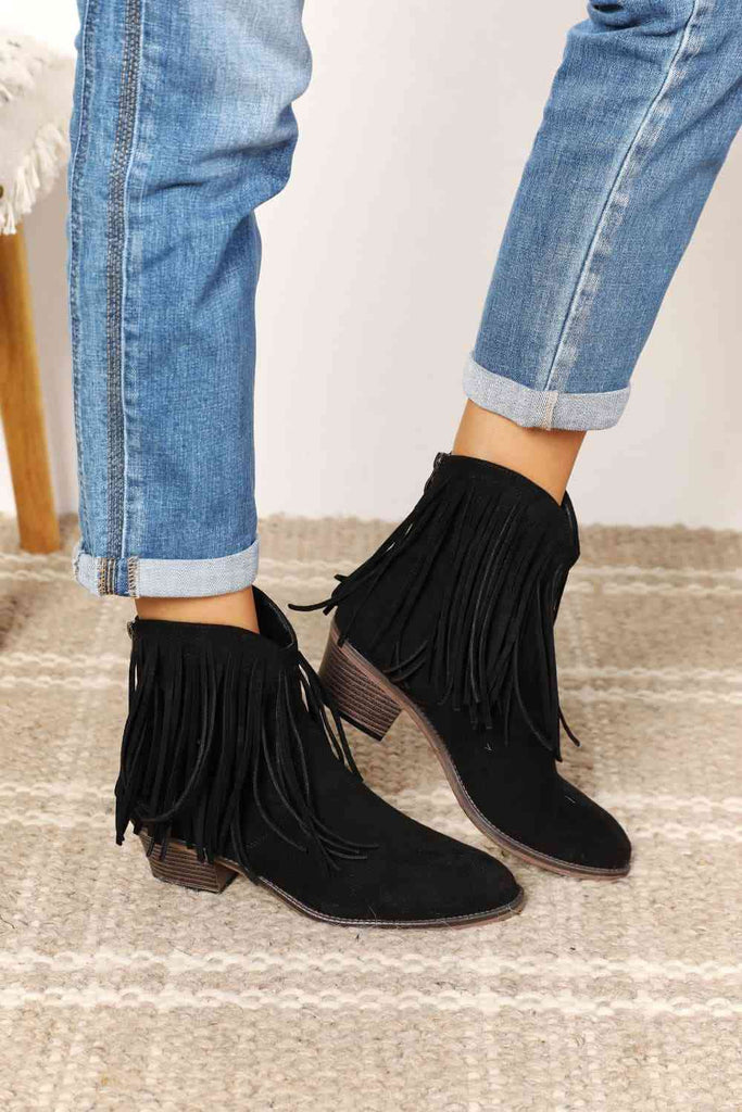 WW | Legend Damen Fransen Cowboy Western Stiefeletten
