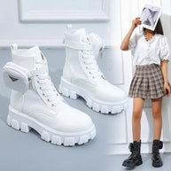 WW | Stiefel mit Plateau bis zur Wade