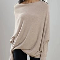 WW | Asymmetrisch Drapierter Pullover