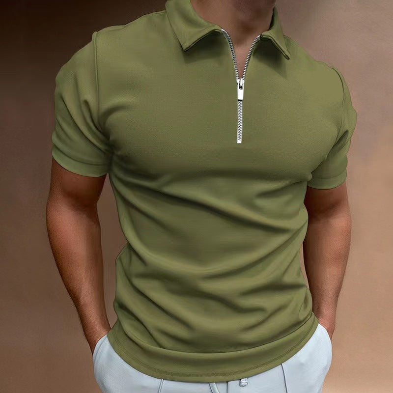 WW | Herren Kurzarm Digital Print Polo Shirt