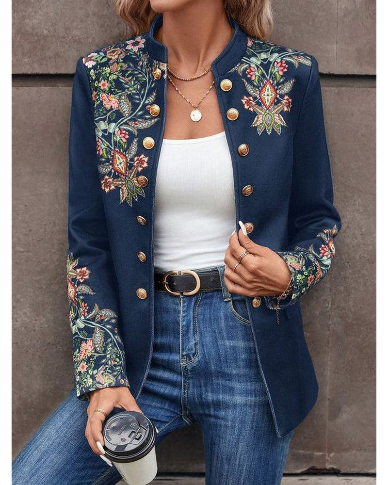 WW | Doppelreihige Blazer mit Druck