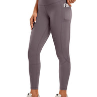 WW | Schnell Trocknende Damen Yogalegging Mit Hohem Bund Und Tasche