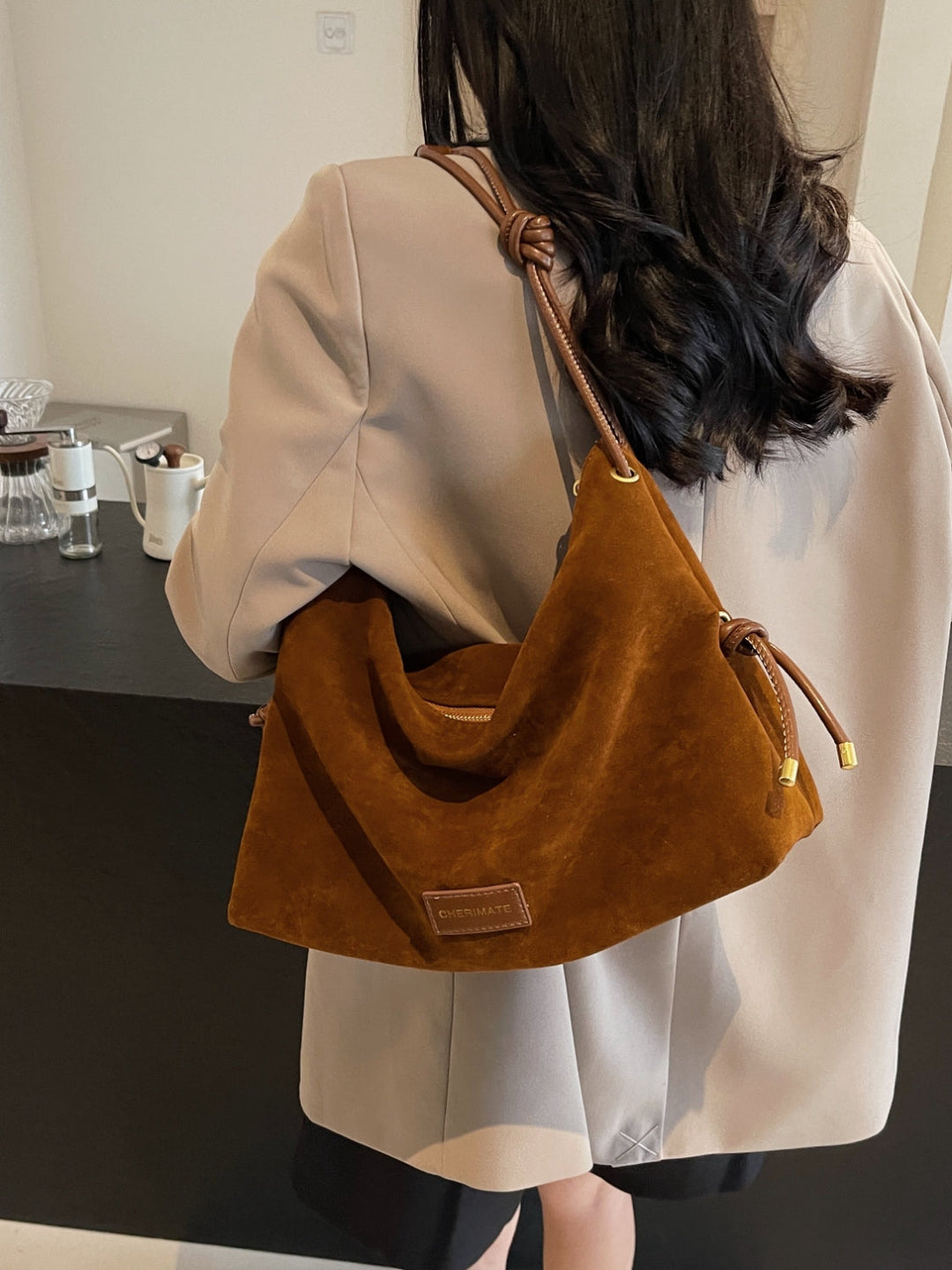 W&W Mode | Handtasche Aus Wildleder