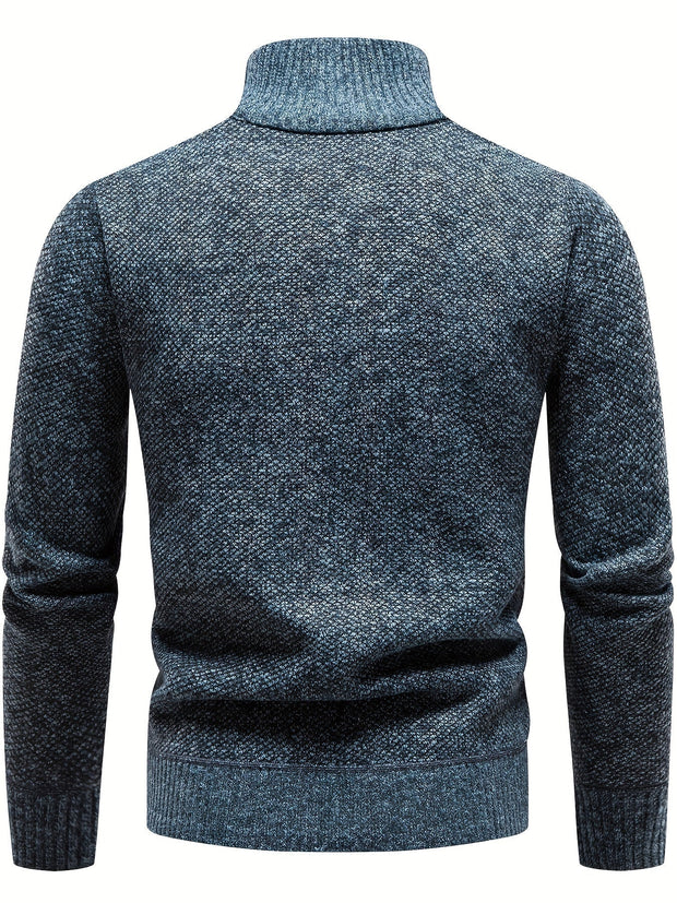 WW | Stilvoller, Lässiger Pullover Mit Halbem Reißverschluss