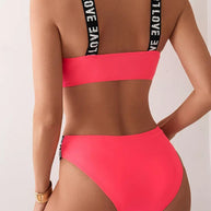 WW | Bikini Buchstaben Träger BH Zweiteilig