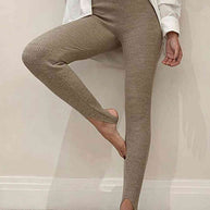 WW | Geripptes Mittel Taillen Leggings