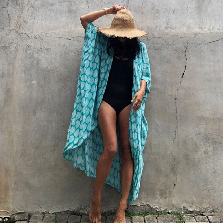 W&W Mode | Glamouröse Sonnenschutz Resort Strandkleid Cover Up
