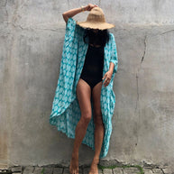 WW | Glamouröse Sonnenschutz Resort Strandkleid Cover Up
