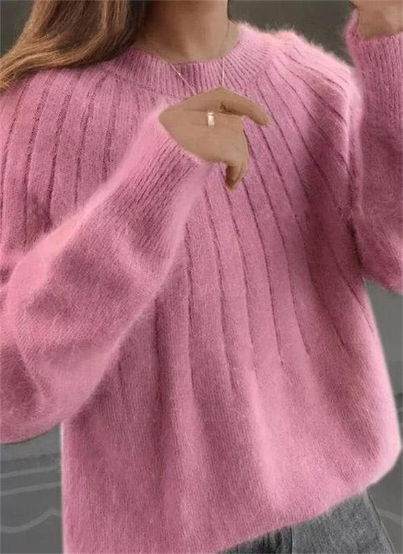 WW | Fluffige Kaschmir Gestrickter Pullover