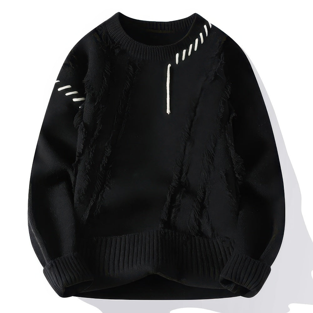 WW | Rollkragenpullover Patchwork Einzigartiges Und Komfortables Mode Item