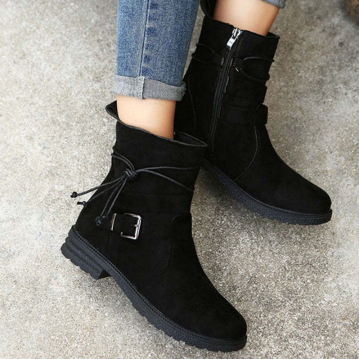 W&W Mode | Casual Damenstiefel mit Schnalle