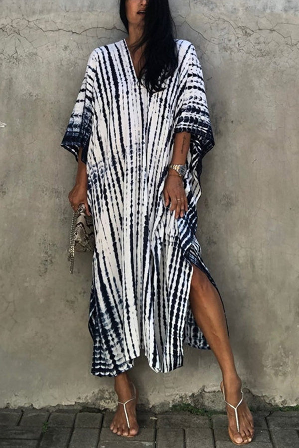 W&W Mode Freely – Lockeres Überwurfkleid im Batik-Boho-Stil