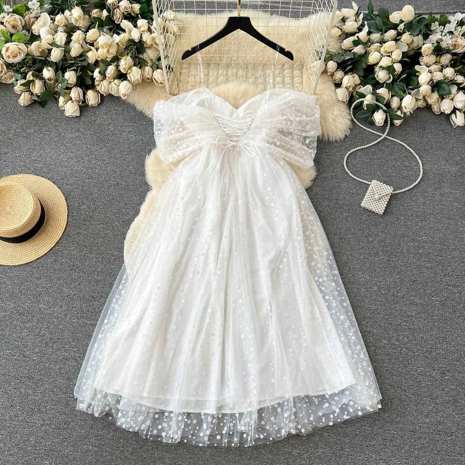 WW | Weißes Kleid Luxus französisch