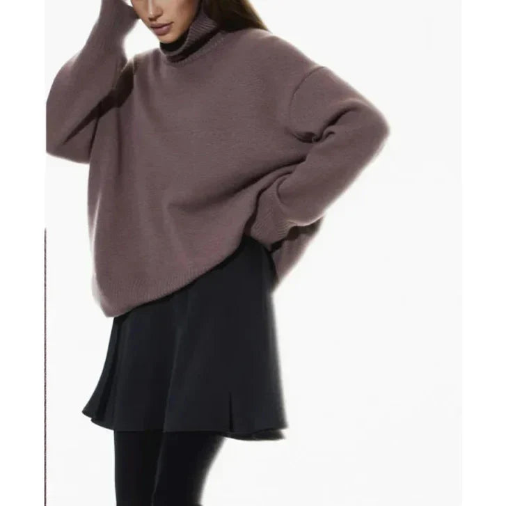 W&W Mode | Stilvolle Herbst Klassische Rollkragenpullover für Frauen