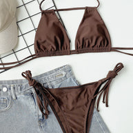 WW | Strapless Ruched Bikini Set