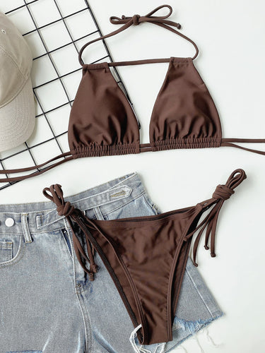 WW | Strapless Ruched Bikini Set