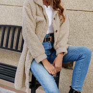 Teddyjacke mit Knöpfen