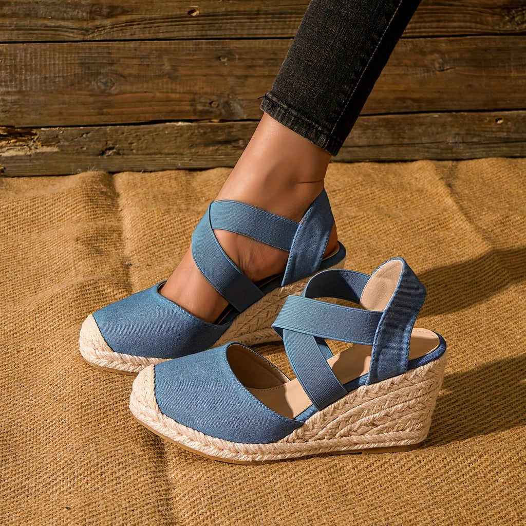WW | Damen Espadrilles Mit Keilabsatz