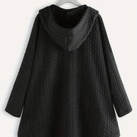 WW | Damen - Wintermantel – Eleganter Gefütterter Mantel mit Kapuze