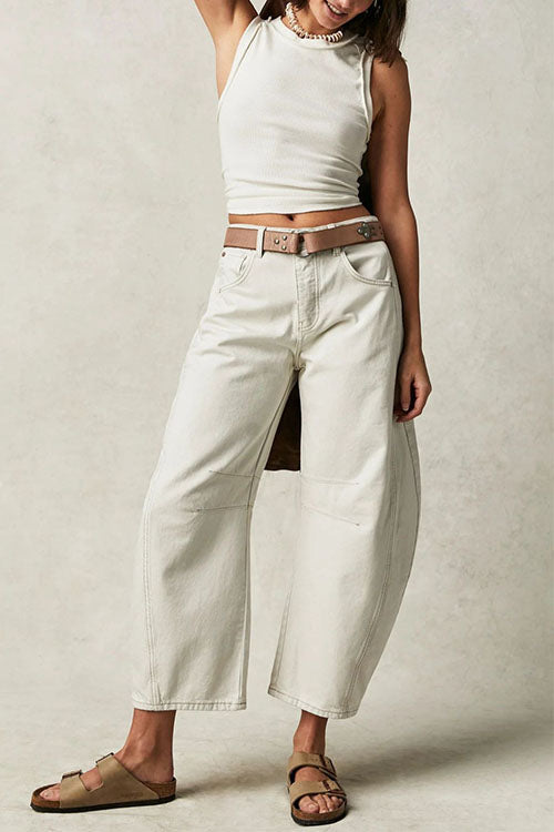 W&W Mode | Rosiedress Mid Rise Barrel Leg Jeans
