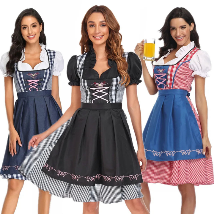 Damen Dirndlkleid in verschiedenen Farbkombinationen
