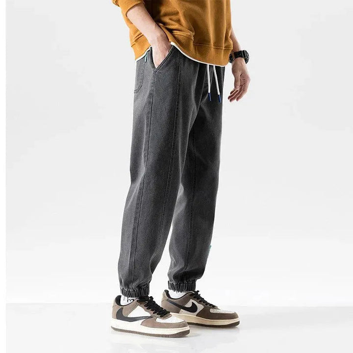 W&W Mode | Modische Plus-Size-Herren-Jeans mit Knöchelbindung