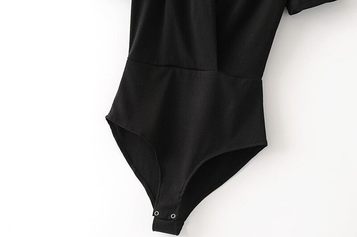 Eleganter Wickel-Body mit V-Ausschnitt
