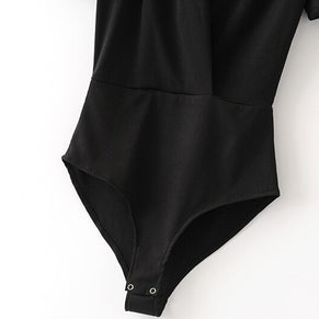 WW Eleganter Wickel-Body mit V-Ausschnitt