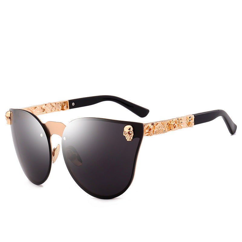 W&W Mode | Skull Sonnenbrille Aus Metall