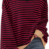 WW | Gemütlicher Oversized Gestreifter Pullover