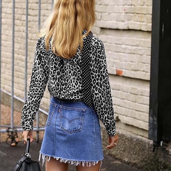 W&W |  Trendige Bluse im Leo-Muster