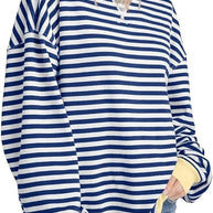 WW | Gemütlicher Oversized Gestreifter Pullover