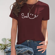 WW | Smile Rundhals Kurzarm T-Shirt