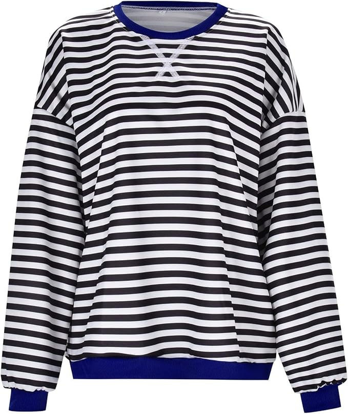 WW | Gemütlicher Oversized Gestreifter Pullover