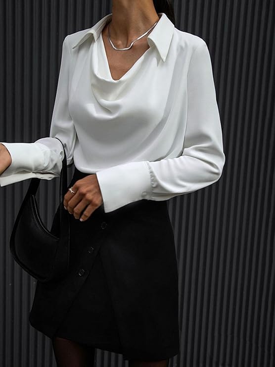 WW | Elegante Seidenbluse Für Damen
