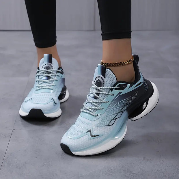 WW | Atmungsaktive Wasserdichte Plateau Sneakers Aus Mesh