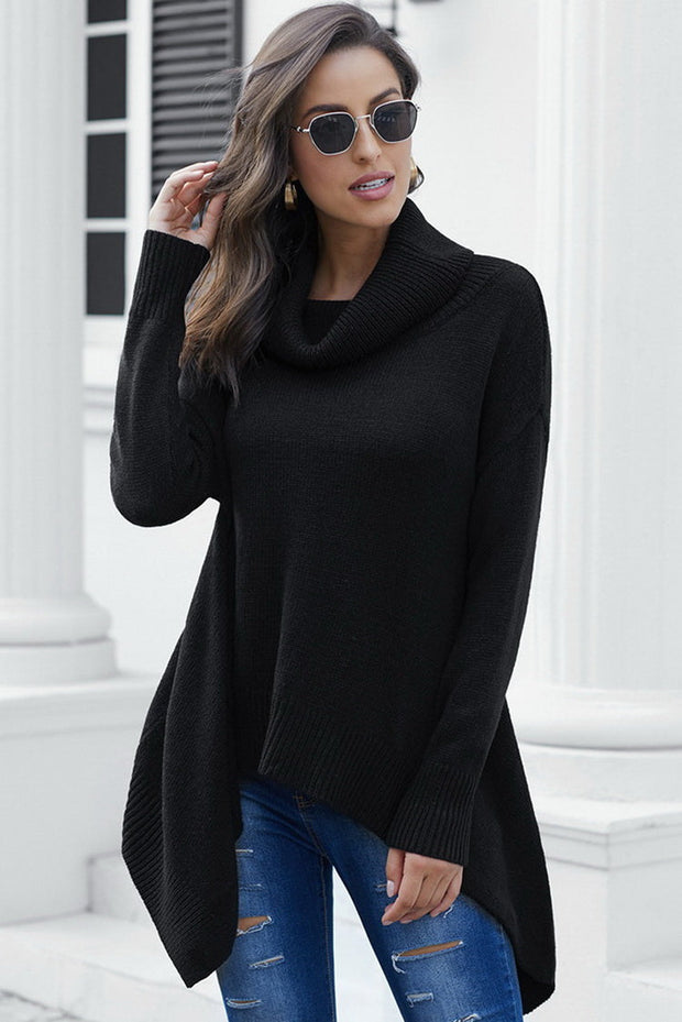 WW Highneck Asymmetrischer Pullover