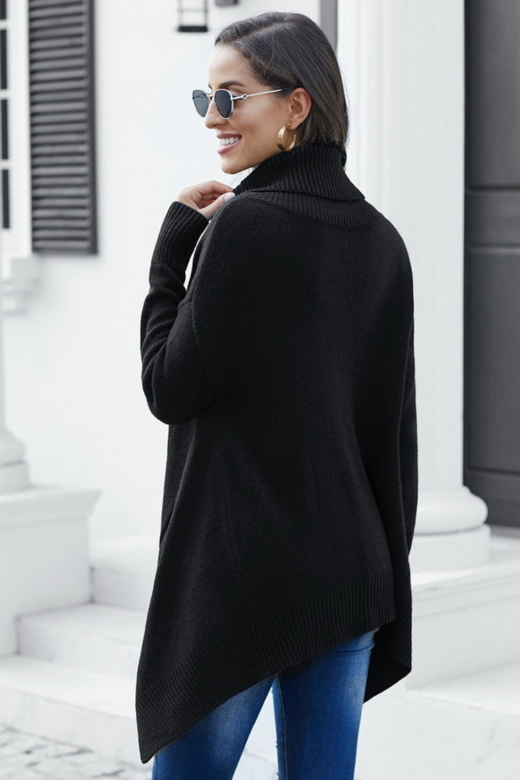 WW Highneck Asymmetrischer Pullover