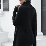 WW Highneck Asymmetrischer Pullover